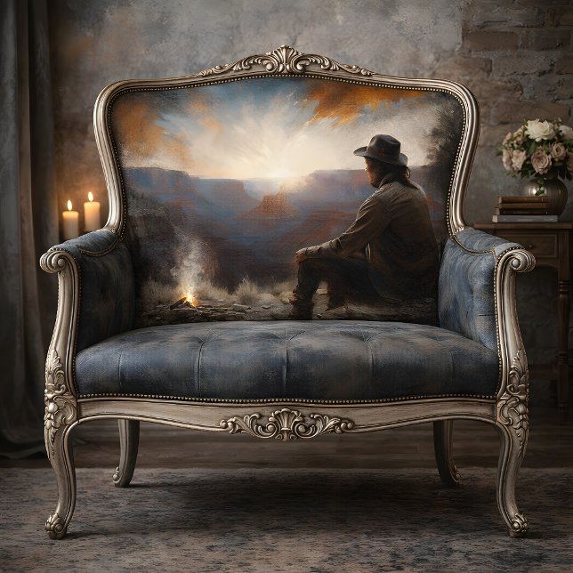 Canyon Sunset Cowboy Decoupage Seidenpapier (Canyon Sunset Cowboy Decoupage Tissue Paper)