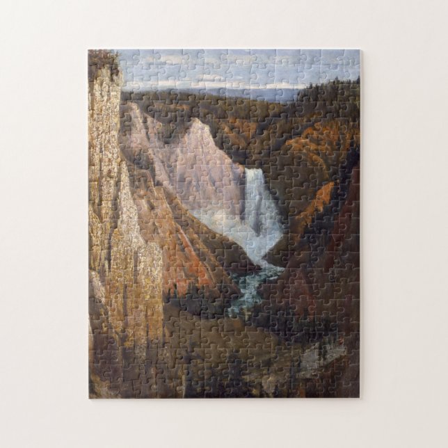 Canyon Waterfall Nature Scene Puzzle (Vertikal)