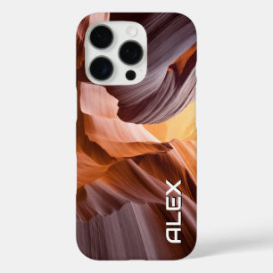 Canyon Wave Sandstone Muster Earthy Tones iPhone 16 Pro Hülle