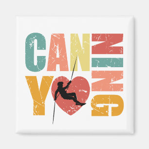 Canyoneering I Liebe Canyoning Rappelling Lover Magnet