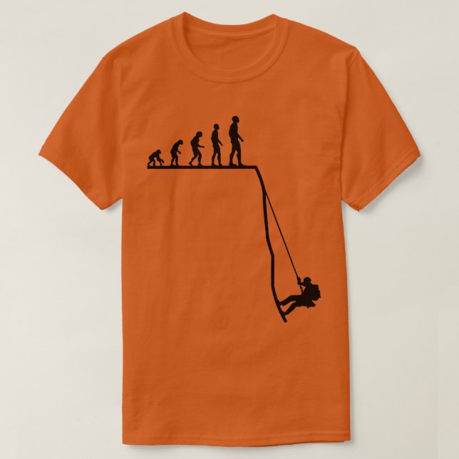Canyoning Wandern Canyoneering Abseilen Evolution T-Shirt (Design vorne)