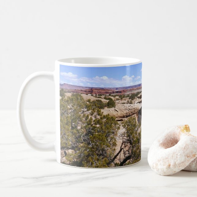 Canyonlands Blick vom Cave Springs Trail Kaffeetasse (Mit Donut)