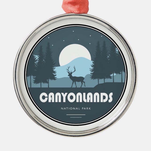 Canyonlands National Park Deer Ornament Aus Metall (Vorne)