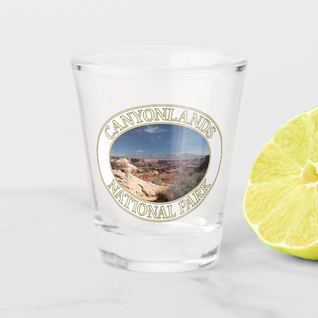 Canyonlands National Park in Moab, Utah Schnapsglas (Vorderseite)