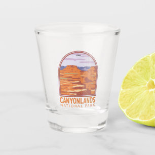 Canyonlands National Park Island Im Sky Retro Schnapsglas