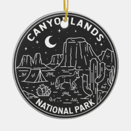 Canyonlands National Park Utah Monoline Keramik Ornament