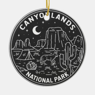Canyonlands National Park Utah Monoline Keramik Ornament