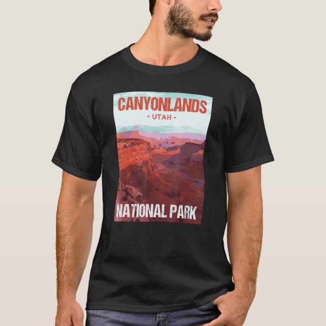 Canyonlands National Park Utah Poster Design T-Shirt (Vorderseite)