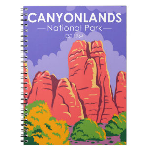 Canyonlands National Park Utah Vintage Notizblock