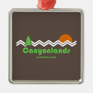 Canyonlands Nationalpark Retro Ornament Aus Metall