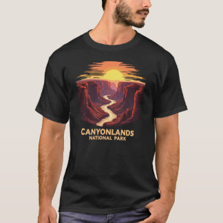 Canyonlands Nationalpark Retro Sunset Landschaft T-Shirt