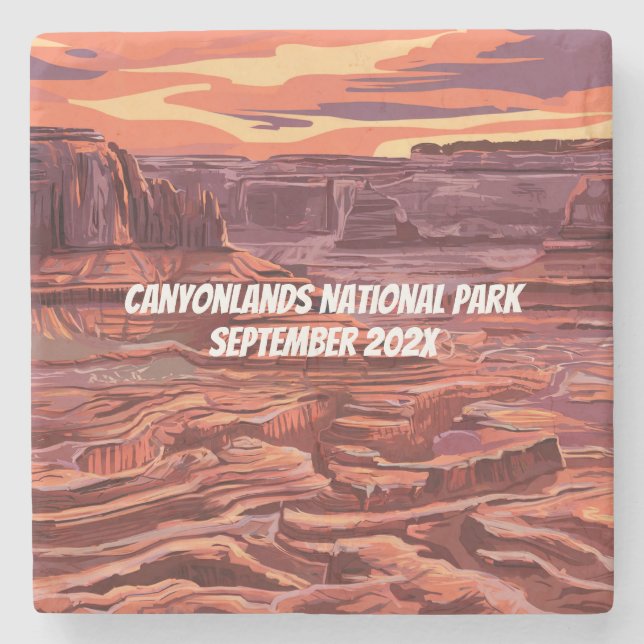 Canyonlands Nationalpark Schöne Landschaft Steinuntersetzer (Vorderseite)
