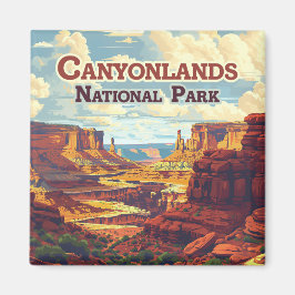 Canyonlands Nationalpark Utah Moab Retro Magnet