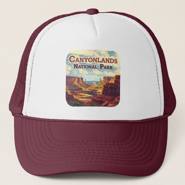 Canyonlands Nationalpark Utah Moab Retro Truckerkappe (Vorderseite)