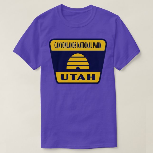 Canyonlands Nationalpark Utah Retro Abzeichen Ye T-Shirt (Design vorne)