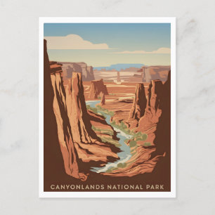 Canyonlands Nationalpark Vintag Postkarte