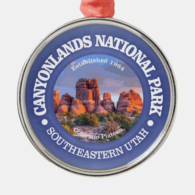Canyonlands NP (rd) 2 Ornament Aus Metall (Vorne)