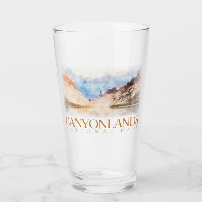 Canyonlands Pint Glass, Nationalpark Tumbler (Vorderseite)