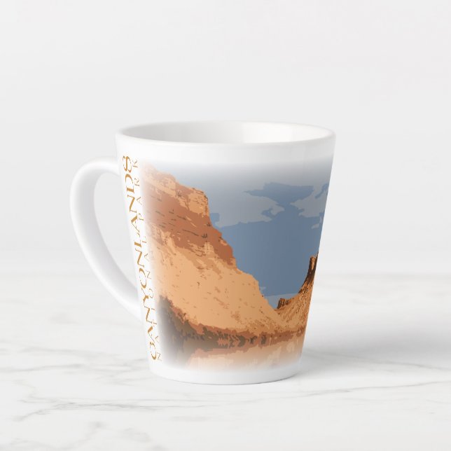 Canyonlands-Tasse, Nationalpark-Kaffeecup Milchtasse (Linke Ecke)