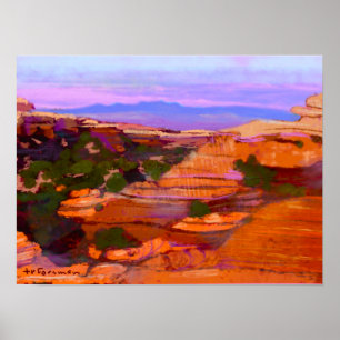 Canyonlands, USA PAINTING ©TR FORSMAN Poster