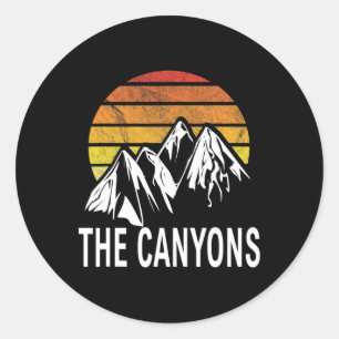 Canyons Utah Usa Ski Resort Snowboarden Runder Aufkleber