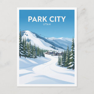 Canyons Village am Park City Mountain Utah Reise Postkarte