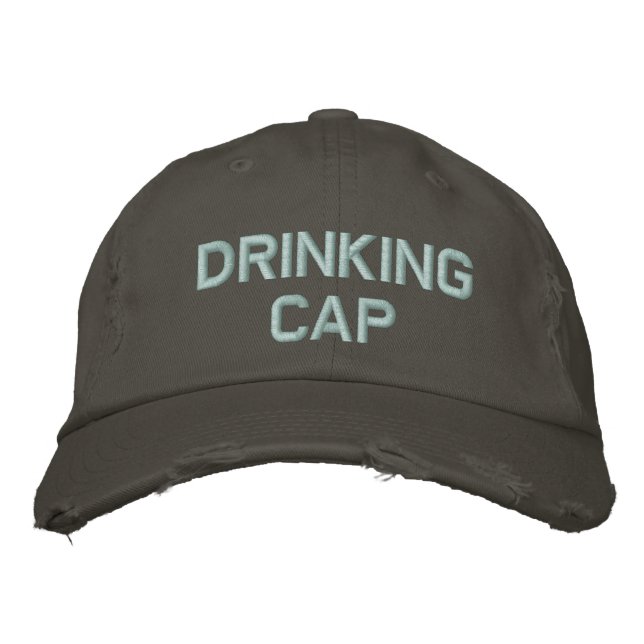 Cap Baseballhut trinken Bestickte Kappe (Vorderseite)
