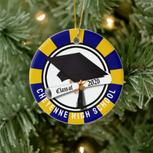 Cap Diploma Class 2026 Foto Abschluss Keramik Ornament