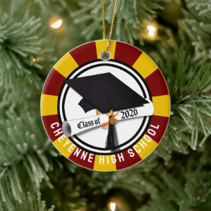 Cap Diploma Class 2026 Foto Abschluss Keramik Ornament