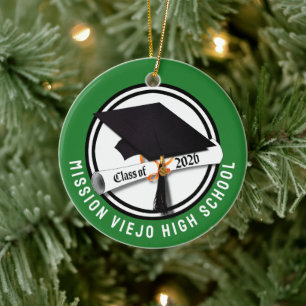 Cap Diploma Class 2026 Foto Abschluss Keramik Ornament