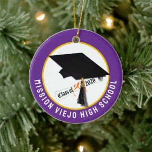 Cap Diploma Class 2026 Foto Abschluss Keramik Ornament