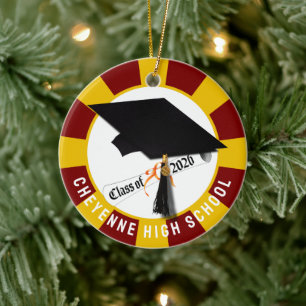 Cap Diploma Class 2026 Foto Abschluss Keramik Ornament