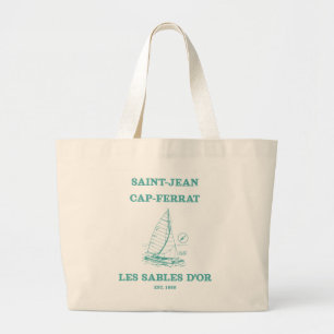 Cap-Ferrat-Canvas-Tasche - Ferienort an der Franzö Jumbo Stoffbeutel