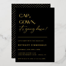 Cap Gown Es geht zur Absolventen-Party