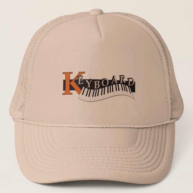 cap - hat " Keyboard"  print Truckerkappe (Vorderseite)