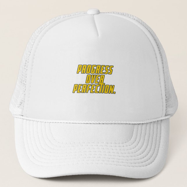 Cap – Minimalist Inspirational Everyday Headwear Truckerkappe (Vorderseite)