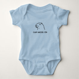 Cap Modus Ein – Süße Minimalistische Capybara-Baby Baby Strampler