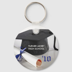 Cap und Tassel Custom Abschluss Schlüsselanhänger 