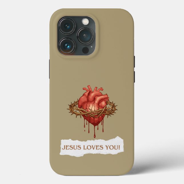 Capa com frase motivational "Jesus Ama Você" Case-Mate iPhone Hülle (Rückseite)