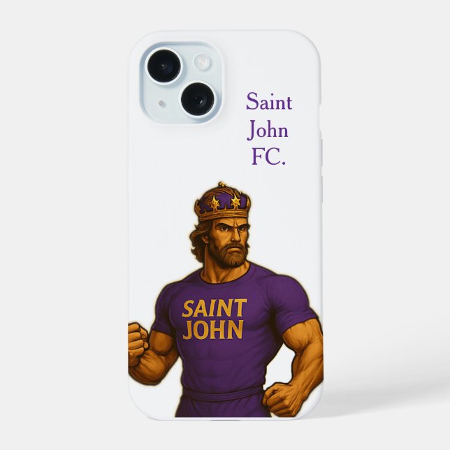 Capa De Iphone 15 Saint John FC. Hülle (Rückseite)