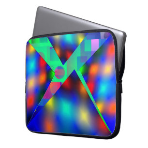 Capa de Laptop Colorida, com Hülle torto, azul Laptopschutzhülle