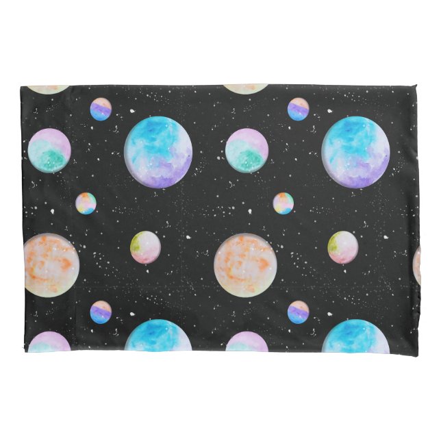 Capa de Travesseiro Linha Galáxia de Tinta Kissenbezug (Vorderseite)