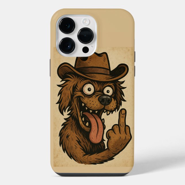 CAPA PARA CELULAR CACHORRO LOUCO iPhone HÜLLE (Rückseite)