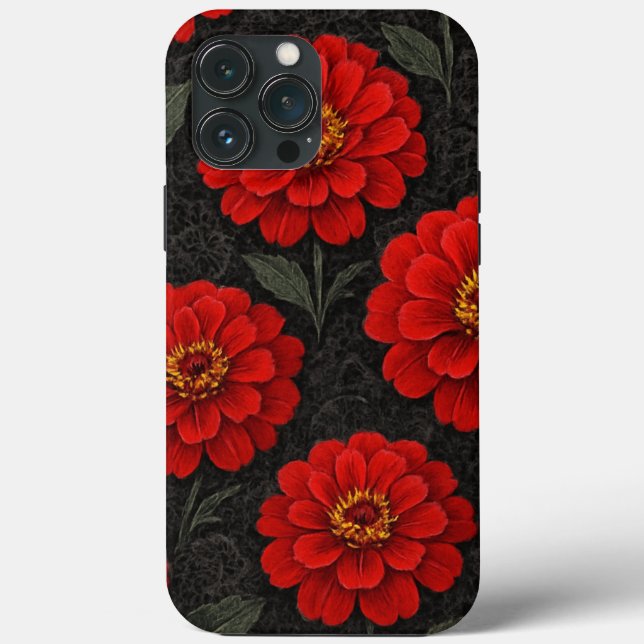 capa para celular Flores de Zínnia em artes Case-Mate iPhone Hülle (Rückseite)
