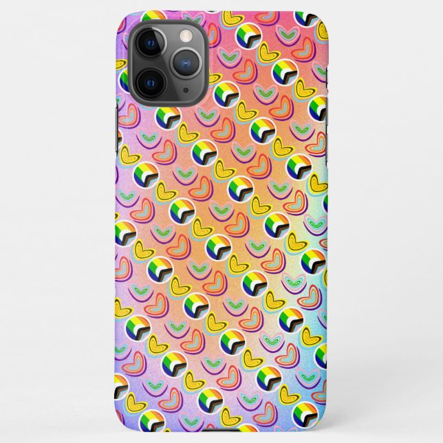 Capa Para iPhone RAINBOW Liebe Lgbtqia+ Hülle (Rückseite)