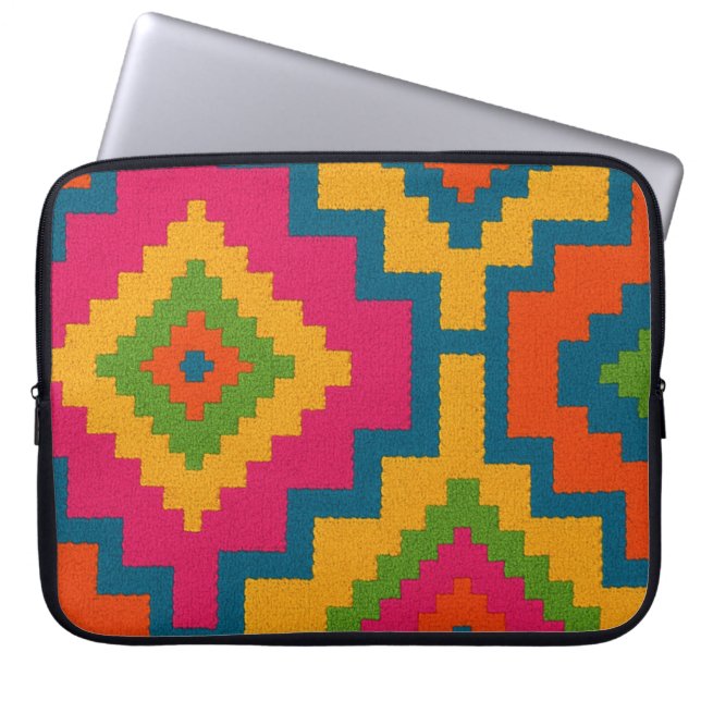 Capa para laptop CORES GEOMÉTRICO  Laptopschutzhülle (Vorderseite)