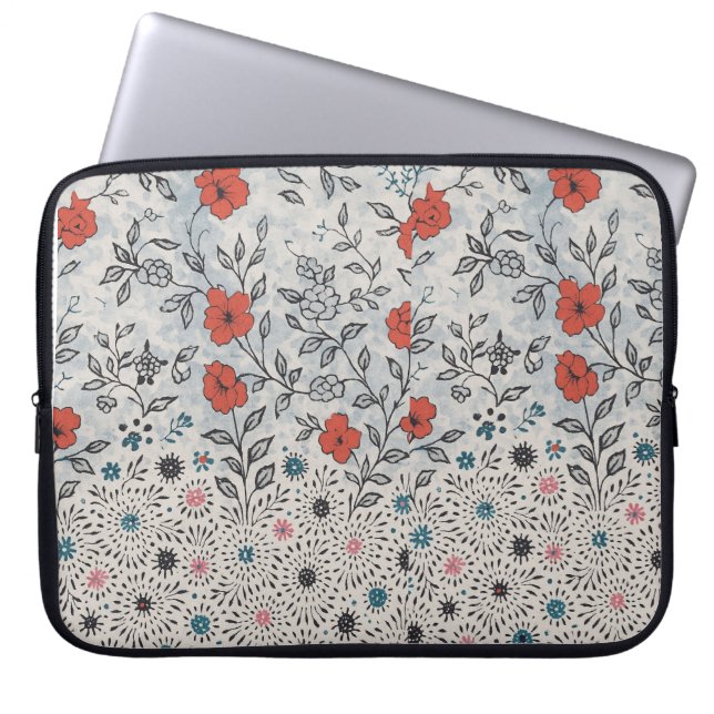 Capa para laptop florais artístico  laptopschutzhülle (Vorderseite)