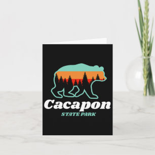 Capacon Staat Park West Virginia Bear Summer Karte