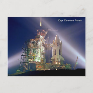 Capan Canaveral Florida Raketenstart Postkarte