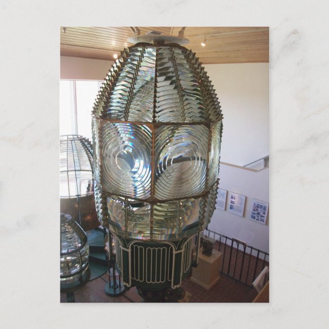 Capan Canaveral Fresnel Lens, Ponce Inlet, Florida Postkarte (Vorderseite)